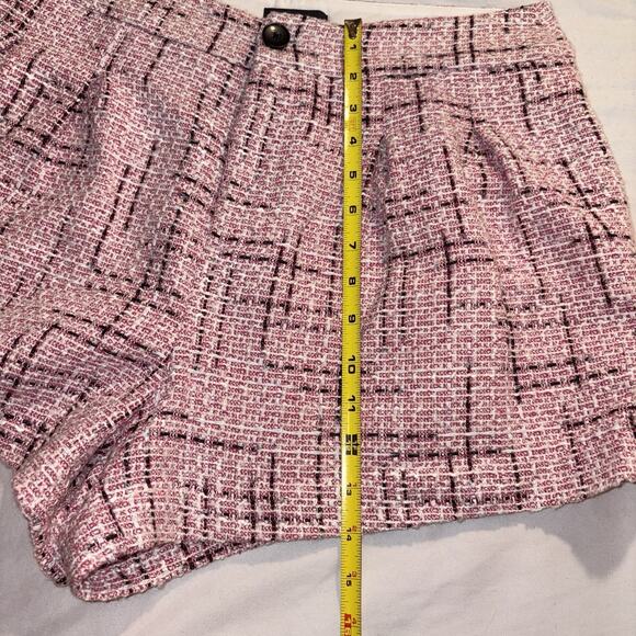 Maeve by Anthropologie Pink Plaid Shorts Women's Size 6 with pockets Perfect EUC - Picture 10 of 11